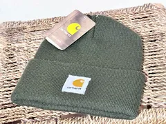 未使用 carhartt カーハート ニット ワッチ キャップ A18 オリーブ ビーニー 帽子 MADE IN USA