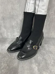 美品 RANDA ランダ タグ付き ストレッチソックスアンクル ブーツ sizeM/黒 ■■ レディースのサムネイル