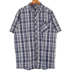 ノースフェイス THE NORTH FACE CHECK 半袖 シャツ 2XL/ k441