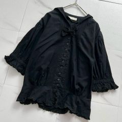美品】ワンダフルワールド ピコフリル パフスリーブ ブラウス