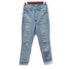ラングラー WRANGLER パンツ デニム ジーンズ ダメージ加工 XS 青 ブルー /YI