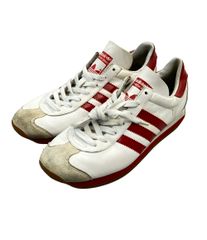 EB773Y adidas カントリー スニーカー 27.5cm 赤 白 