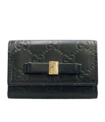 GUCCI キーケース ブラック GGエンボス レザー - メルカリ