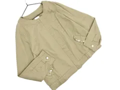 DRESKIP ドレスキップ ビジュー ノーカラー ジャケット sizeM/カーキ ■◇ レディースのサムネイル