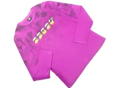 55DSL 55ディーエスエル ロゴプリント ロングスリーブ Tシャツ sizeM/紫 ■◇ メンズ