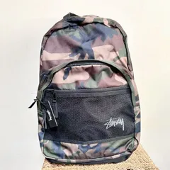 未使用 STUSSY ステューシー リュック サック バックパック 迷彩 カモフラ ウッドランド カモ STOCK BACKPACK 133018 デッドストックのサムネイル