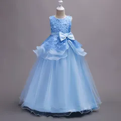 女の子 発表会ドレス ピアノ 演出服 ロングスカート 撮影 お誕生日 プレゼント 子供 フォーマル かわいい キッズ おしゃれのサムネイル