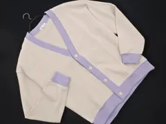 新品 THE SHOP TK ザショップティーケー タケオキクチ Vネック カーディガン sizeXL/オフホワイトｘラベンダー ■◇ メンズのサムネイル