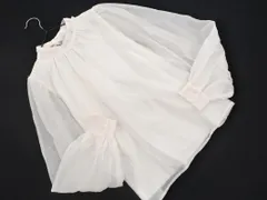 allamanda アラマンダ ボリュームスリーブ リボン フェイクレイヤード ブラウス シャツ size38/白 ■◇ レディースのサムネイル
