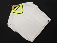 New Balance ニューバランス ゴルフ Vネック ニット ベスト size0/白 ■◇ レディースのサムネイル