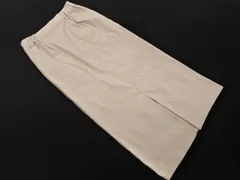 Q キュー ストレッチ フロントスリット ロング スカート sizeF/ライトベージュ ■◇ レディースのサムネイル