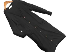 Rope Picnic ロペピクニック ロング カーディガン size38/黒 ■◇ レディース