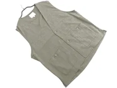 THE SHOP TK ザショップティーケー タケオキクチ Vネック ジレ ベスト sizeM/カーキ ■◇ メンズのサムネイル