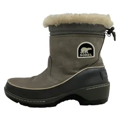 SOREL(ソレル) ショートブーツ 24 レディース - グレー×アイボリー レザーのサムネイル
