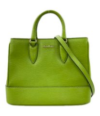 MAXMARA マックスマーラ ティファニーブルー レザーバッグ - メルカリ