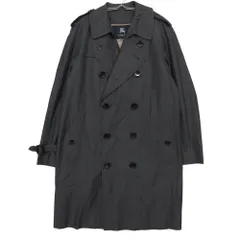 BURBERRY LONDON バーバリーロンドン トレンチコート ライナー付き ノバチェック アウター ジャケット グレー M メンズ 【中古】