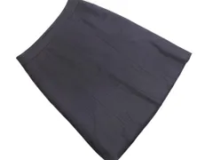 23区 大きいサイズ ストライプ Aライン 台形 スカート size44/紺 ■◇ レディース