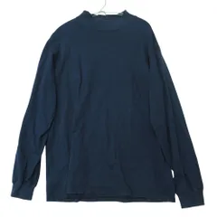 THE NORTH FACE ザ・ノースフェイス 長袖Ｔシャツ  モックネック ロングスリーブ プルオーバートップス ロゴ刺繡 ネイビー S メンズ 【中古】