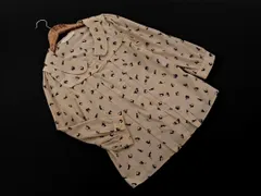 31 Sons de mode トランテアンソンドゥモード 9分袖 猫柄 丸襟 ブラウス シャツ size36/ベージュ ■◇ レディースのサムネイル