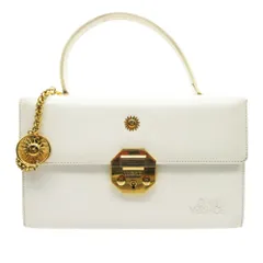 Vintage Gianni Versace ジャンニ・ヴェルサーチ ハンドバッグ サンバースト バニティバッグ カバン 鞄 ホワイト レディース 【中古】のサムネイル