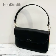 Paul Smith ポールスミス レザー ハンド バッグ クラッチ ブラック 黒 コンパクト マグネット式 _208067のサムネイル