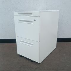 PLUS社製3段ワゴン、キャスター付きデスクキャビネット 中古 - メルカリ