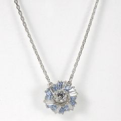 訳あり・新品】 スワロフスキー ペンダント ブルー 5536742 - メルカリ