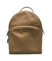 希少 FURLA フルラ フラワー リュック バックパック イエロー PVC 