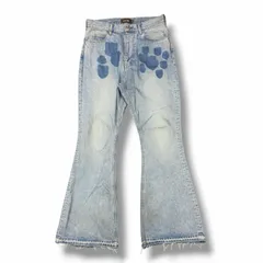 参考上代40480円 MASU MASU BOYS” EMBLEM BELL-BOTTOM JEANS エムエーエスユーボーイズ エンブレム ベルボトム フレアデニム エムエーエスユー B25K6PT002 インディゴ 48 （13986M）のサムネイル