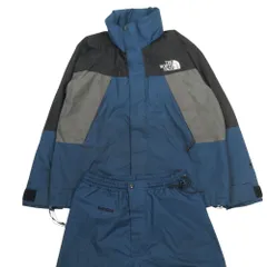 ノースフェイス THE NORTH FACE Hydro Seal 90s セットアップ マウンテンパーカー パンツ アウトドア M ネイビー メンズ 【中古】
