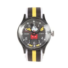 [신품] TIMEX 타이멕스 시계 블랙 블랙 | BEAMS 별주 × Disney 미키 마우스 탄생 90 주년 기념 캠퍼 시계 / 시계 (Camper) | 브랜드 콜라보 아이템 [맨즈]