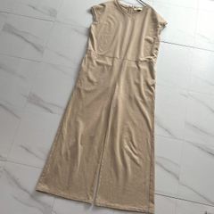 ebure リネンツイードヘリンボーン オールインワン サロペット 