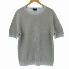 アバハウス ABAHOUSE 針抜きプレーティング ニットTシャツ 半袖 46 水色 0047-80-41001 /ORのサムネイル