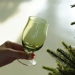 ガラス製 茶杯 脚付きグラス