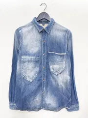 Johnbull ジョンブル ヴィンテージ加工 デニム シャツ 青 ■■メンズのサムネイル