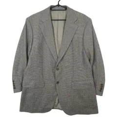 BURBERRY LONDON バーバリー テーラード ジャケット 2B ブレザー カシミヤ アンゴラ シルク ウール AB5 グレー メンズ 【中古】