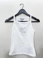 美品 Calvin Klein カルバンクライン ロゴ キャミソール sizeXS/白 ■◆レディースのサムネイル