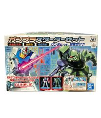 BANDAI 기동전사 건담 HG 1/144 건프라스타터 세트 건담&양산형 자쿠 프라모델 건프라
