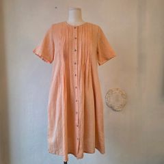 45rpm コットン100 半袖シャツワンピース マキシ丈 リボン - メルカリ