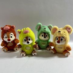 Disney 디즈니 칩&데일 봉제인형 배지 4점 정리 간지 돼지해 자년 이노시시 쥐 옷입기 2019 2020 현상품