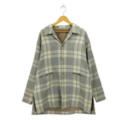 アメリ AMERI CHECK SHIRT マドラスチェック シングルブレスト オープンカラー チェックシャツ ジャケット レディース 表記無 のサムネイル