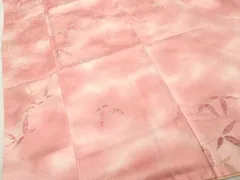 平和屋着物■上質な小紋　草葉文　暈し染め　金糸　正絹　逸品　DABF9836cdのサムネイル