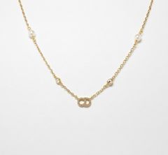 K18 ダイヤモンド ネックレス ディオール Dior 750YG製 希少 高級 