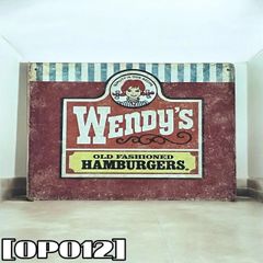 ウェンディーズ バーガー Wendy's ブリキ看板 アメリカン雑貨 - メルカリ