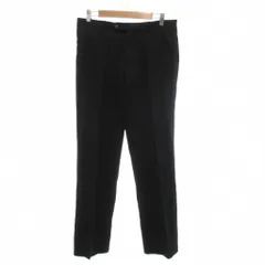 カルバンクラインシーケー Calvin Klein C.K パンツ ウール W82 黒 ブラック 無地 ベルトループ サイドポケット ECF001 /SX ■ECF001のサムネイル