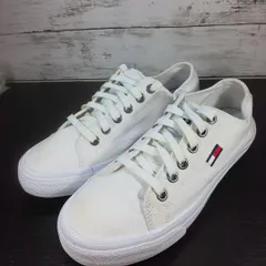 TOMMY HILFIGER CANVAS SNEAKER トミー ヒルフィガー キャンバス スニーカー 23.5cm ホワイト 白 EN01351-YBR-37 L07678のサムネイル