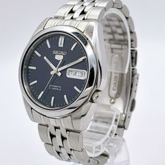 美品 SEIKOセイコー 5自動巻きシースルーバック腕時計 黒文字盤 日本製