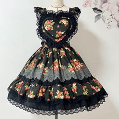 Angelic Pretty creamy cherry ワンピース チェリー柄 - メルカリ