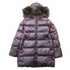 DUVETICA デュベティカ kappa タヌキファー ダウンコート アウター ジップアップ サイズ40 M パープル レディース 【中古】