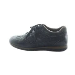 ボッテガヴェネタ BOTTEGA VENETA イントレチャート ローカットスニーカー シューズ 靴 レザー ロゴ 黒 ブラック ■GY19 /MQ